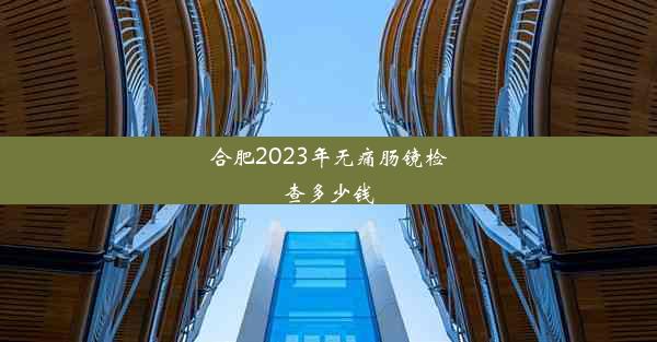 合肥2023年无痛肠镜检查多少钱