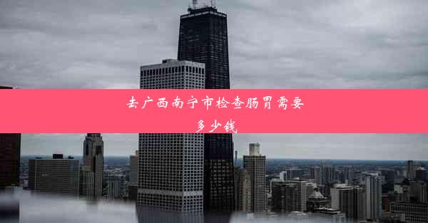 去广西南宁市检查肠胃需要多少钱