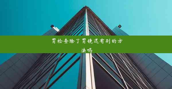 胃检查除了胃镜还有别的方法吗