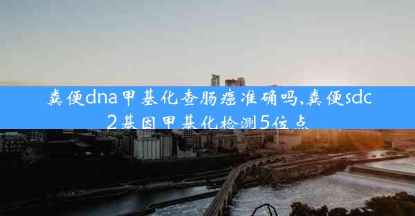 粪便dna甲基化查肠癌准确吗,粪便sdc2基因甲基化检测5位点