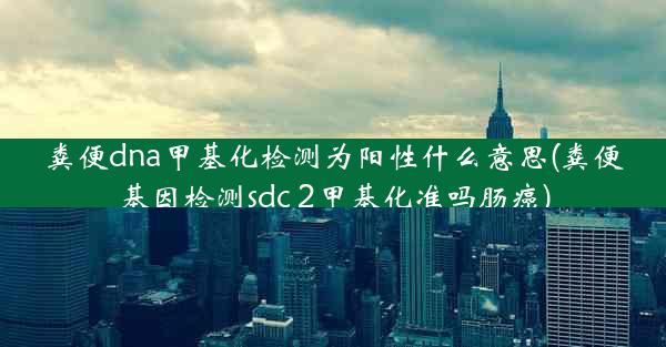 粪便dna甲基化检测为阳性什么意思(粪便基因检测sdc 2甲基化准吗肠癌)