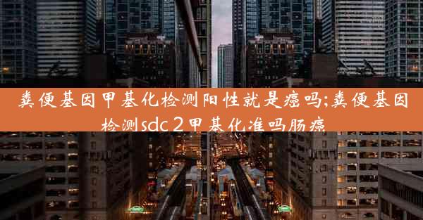 粪便基因甲基化检测阳性就是癌吗;粪便基因检测sdc 2甲基化准吗肠癌